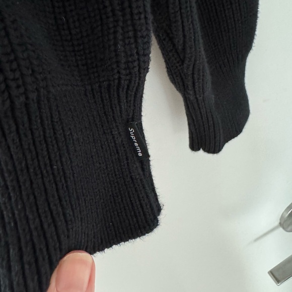 Supreme x Comme Des Garçons Black Crewneck Sweater - Picture 5 of 7